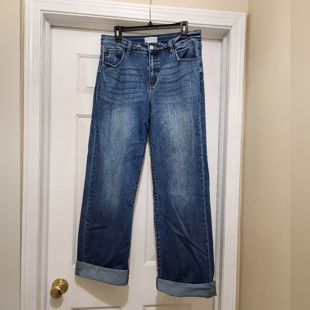 Kancan Women's Straight Wide Leg Jeans - Picture 4 of 7